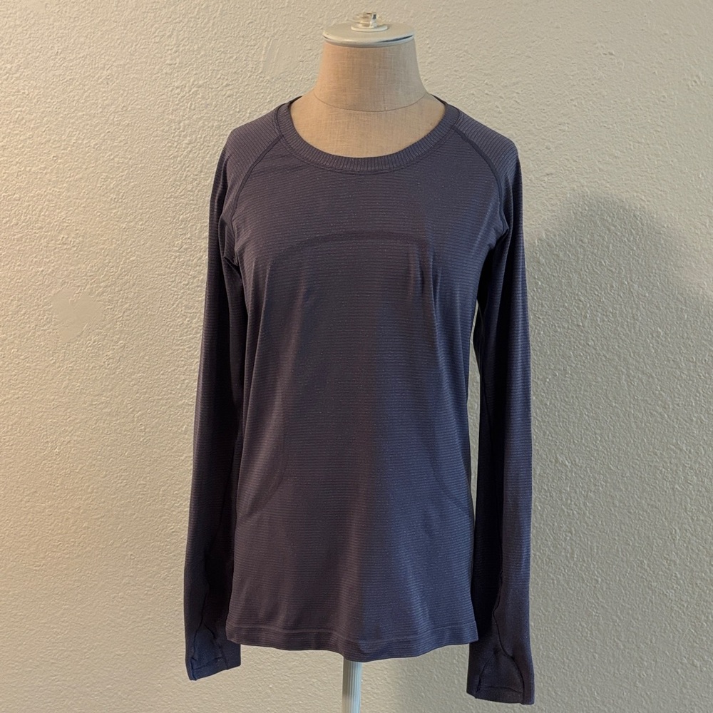 Lululemon Athletica Long Sleeve Swift Stride Tee Purple Sparkles